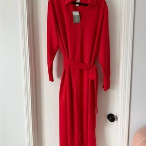 H&M Red Maxi Dress